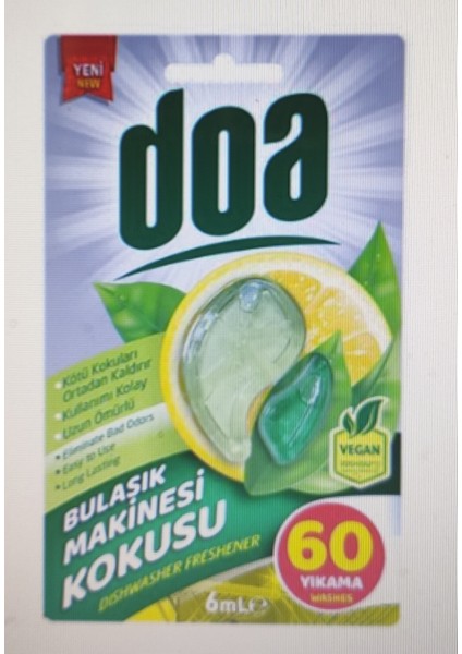 Bulaşık Makinesi Kokusu 60 Yıkama 6ml Vegan