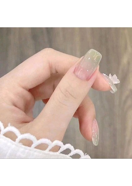 24 Lü Takma Tırnak Setleri Orta Ebat Kelebek Modeller fırsatları