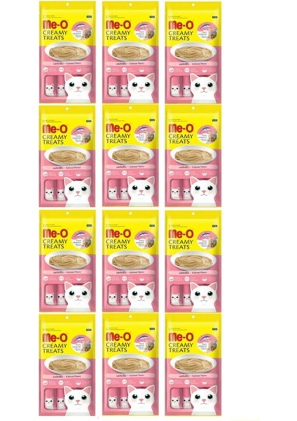 Me-O Creamy Treats Çizgili Orkinos Balıklı 4 x 15 gr 12 Adet Diss&diss