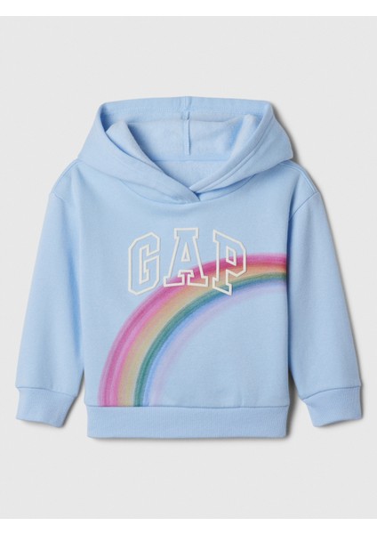 Kız Bebek Mavi Gap Logo Fleece Sweatshirt