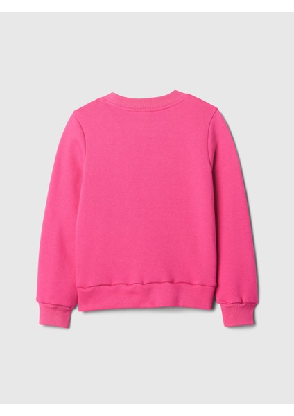 Kız Çocuk Pembe Gap Logo Fleece Sweatshirt