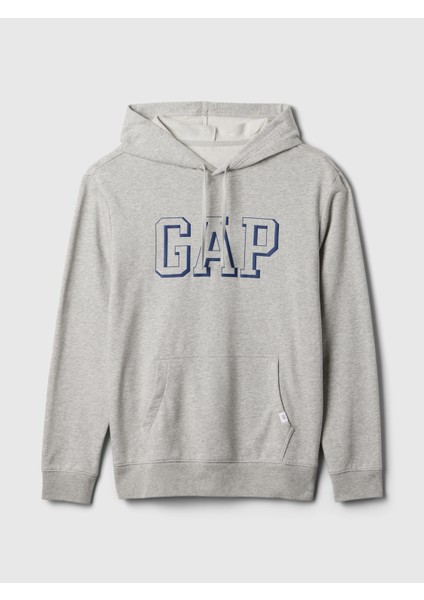 Erkek Gri Gap Logo Fransız Havlu Kumaş Sweatshirt