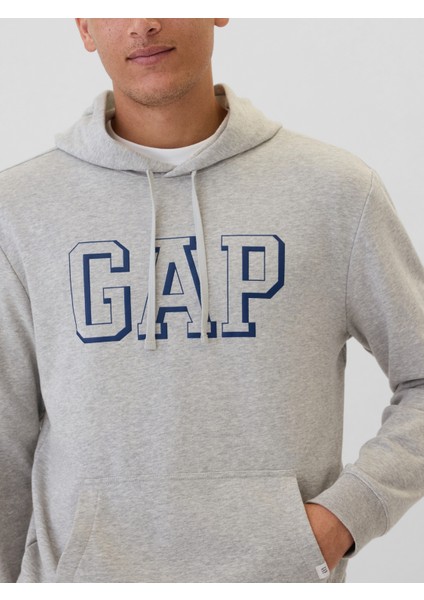 Erkek Gri Gap Logo Fransız Havlu Kumaş Sweatshirt