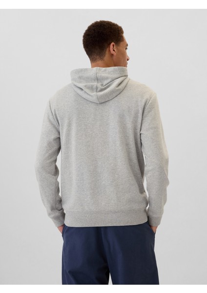 Erkek Gri Gap Logo Fransız Havlu Kumaş Sweatshirt