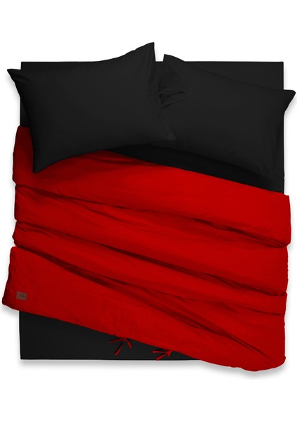 Colorfun %100 Pamuk 62 Tel (155 Tc) 180X200+30 cm Battal Boy Nevresim Takımı (Lastikli Çarşaf)