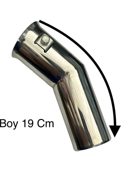 Egzoz Ucu Eğri Model Nikelaj 50MM fiyatları