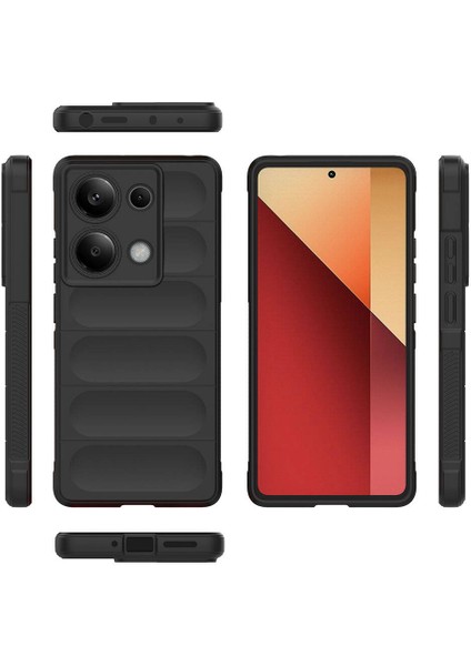 Redmi Note 13 Pro 4g Kılıf Esnek Tpu Oyuklu Arka Yüzey Tasarımlı Etnik Silikon Kılıf