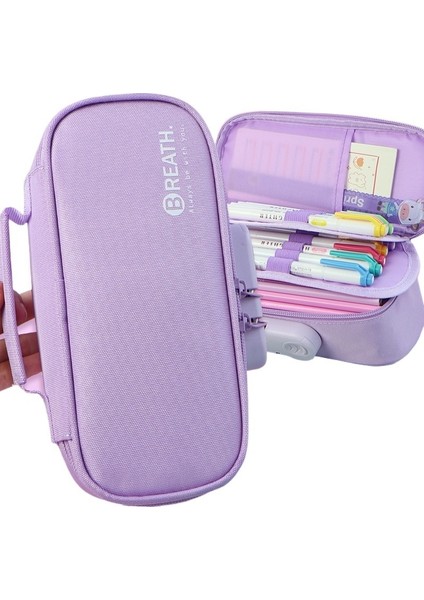 Basit Kalem Kutusu, Büyük Kapasiteli ve Güzel Görünümlü Kırtasiye Çantası (Yurt Dışından)