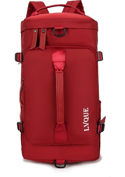 Büyük Kapasiteli Taşınabilir Sırt Çantası, Modaya Uygun Erkek Hafif Depolama Açık Varil Omuz Çantası (Yurt Dışından)