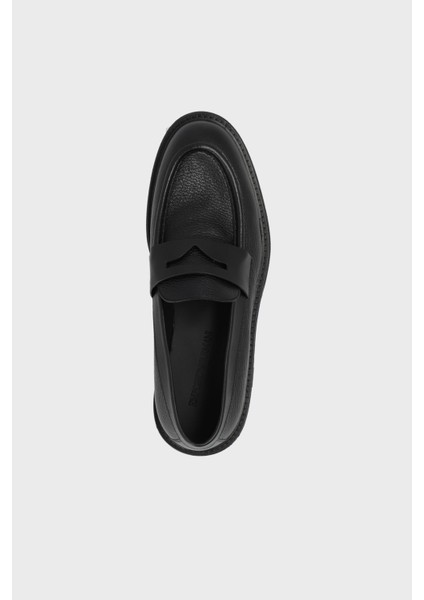 Emporio Armani Deri Mokasen Ayakkabı Erkek Ayakkabı X4A190 Xr207 K001
