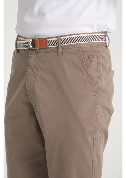 Erkek Gri Diz Altı Likralı Bermuda Kemer Hediyelii Kapri Uzun Şort indirimleri