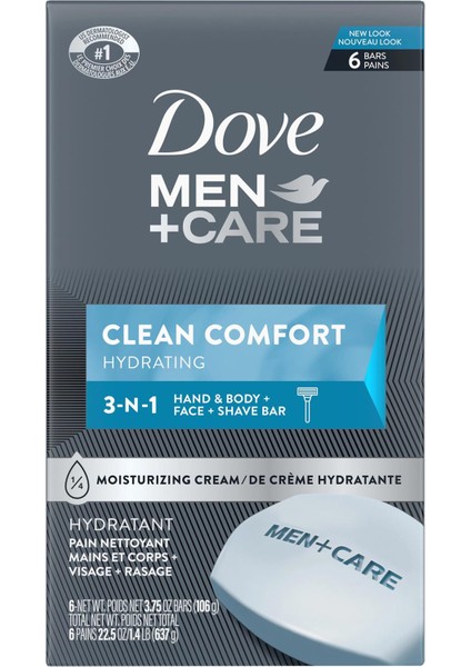 Men Clean Comfort Yüz Ve Vücut Sabunu 6lı Paket