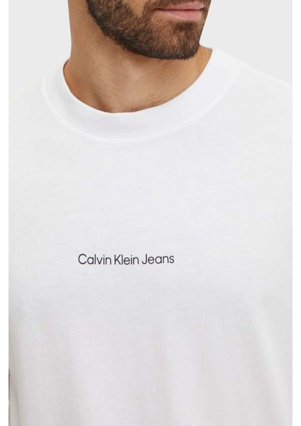 Calvin Klein Sırt Baskılı Relaxed Fit T-Shirt J30J325688YAF Erkek T-Shirt J30J325688 Yaf