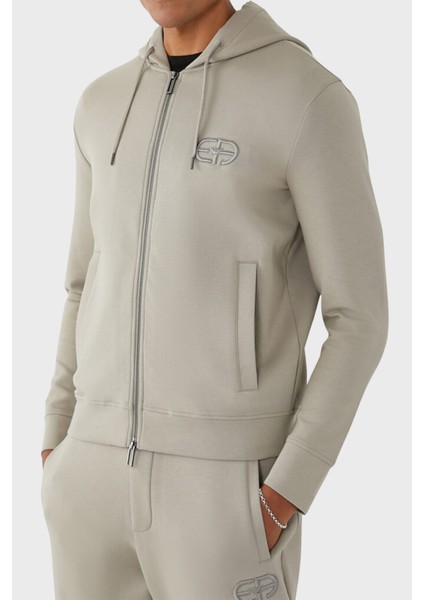Streç Pamuklu Kapüşonlu Sweat Erkek Sweat 8N1ML6 1jhsz 0643