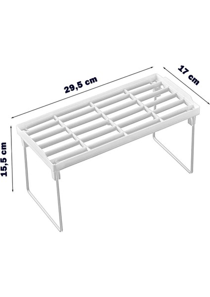 Dolap Içi Düzenleyici Raf - Tabak Bardak Rafı Çok Amaçlı Düzenleyici Organizer