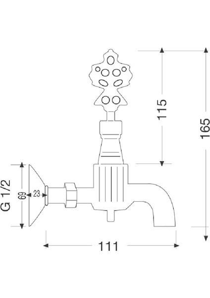 Osmanlı Musluğu (Antik) 2593 fiyatları