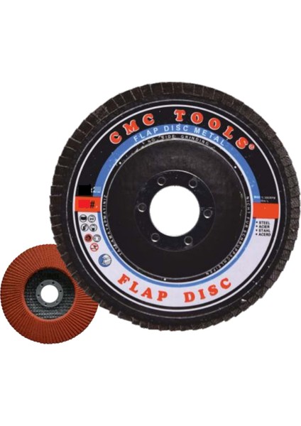40KUM 180 mm x 22 mm Fast Strong Krom Flap Disk Metal 1 Adet