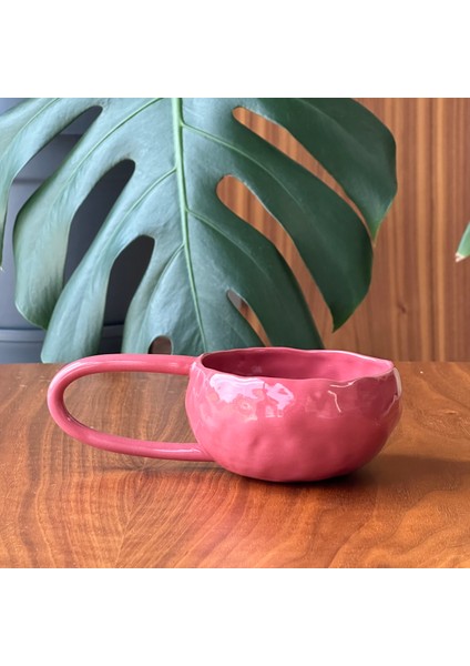 Stoneware Seramik El Yapımı Bordo / Vişne Çürüğü Fincan fiyatları