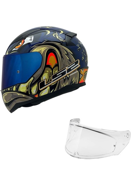 Rapıd 2 Spox Mavi-Gri Kask Mavi Cam