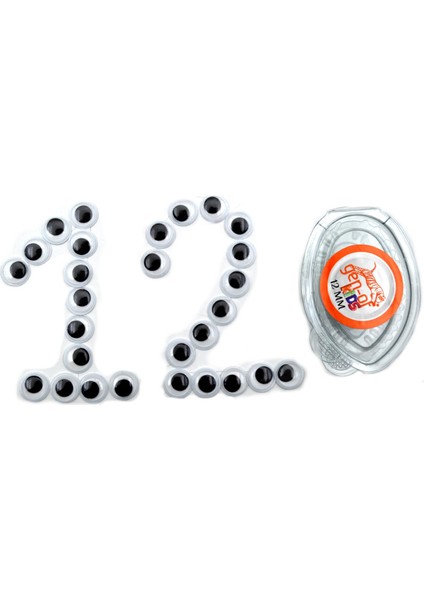 Oynar Göz Siyah Beyaz 12 mm 36 Kutu GEN-721236 fırsatları