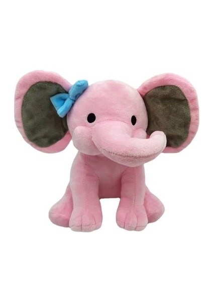 Uzun Burunlu Pembe Fil Peluş Oyuncak (Yurt Dışından)