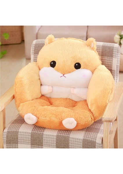 Sevimli Hamster Peluş Oyuncak Yarım Çevreleyen Peluş Koltuk Minderi (Yurt Dışından)
