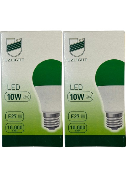 10W (75W) 8200K (Yeşil Işık) E27 Duylu LED Ampul (2 Adet)