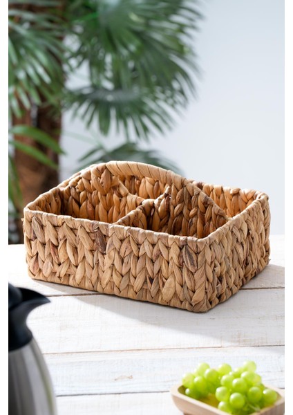 Wicker Hasır Kaşıklık Düzenleyici - 30 cm