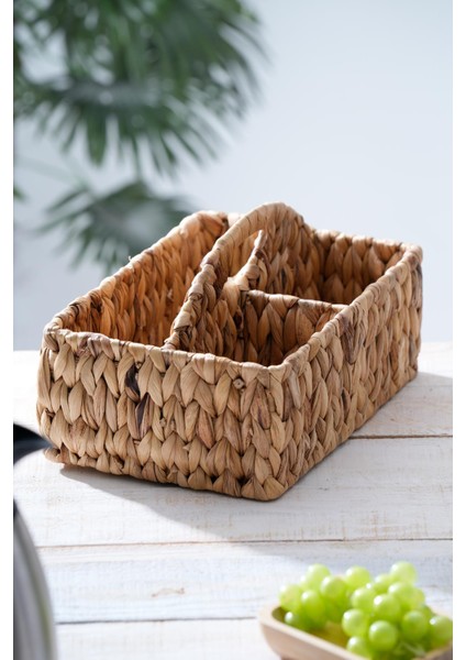 Wicker Hasır Kaşıklık Düzenleyici - 30 cm