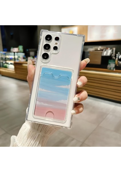 Samsung Galaxy S23 Plus Transparent Kartlıklı Antişok Kılıf Şeffaf fiyatları