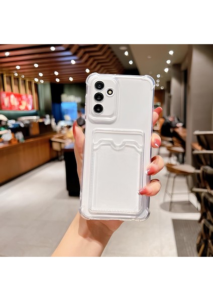 Xiaomi Poco X5 Transparent Kartlıklı Antişok Kılıf Şeffaf