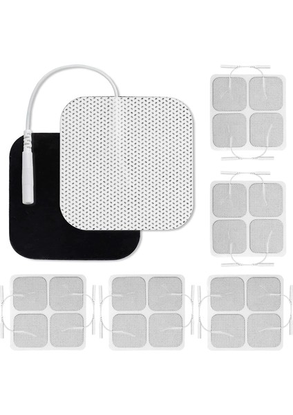 5 Paket Tens Elektrod Pedi 5x5 cm Extra Güçlendirilmiş Yapışkanlı Esnek Kıvrılabilir Kumaş