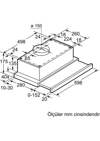 DFT63CA21T Serie 2 Teleskopik Aspiratör fiyatları