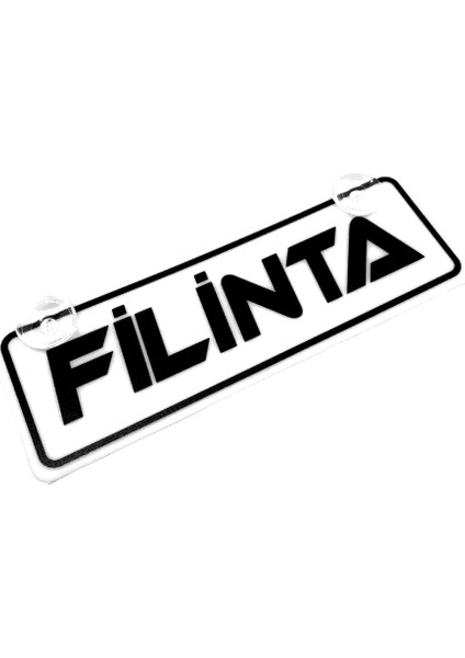 Filinta Yazılı Sök Tak Dekor Plaka