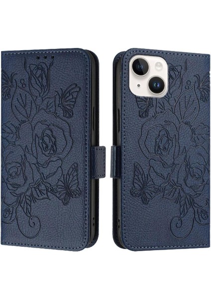 Kredi Kartı Yuvası ile IPhone 13 Mini Için Kılıf Pu Deri Manyetik Cüzdan (Yurt Dışından)