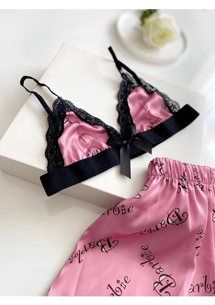 Pembe Baskılı Şortlu Takım fırsatları