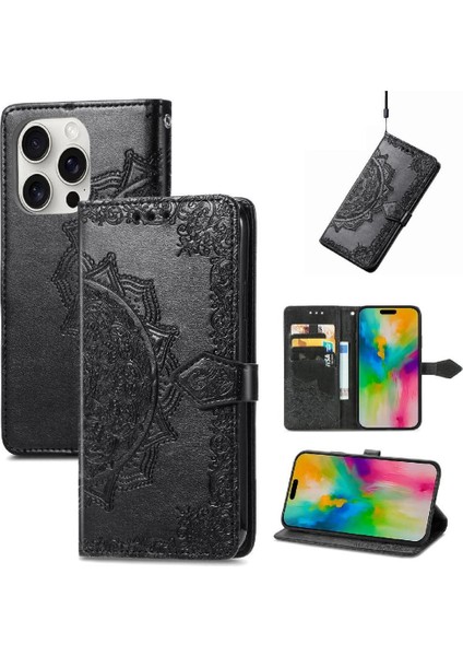 IPhone 16 Için Flip Case Pro Kılıf Kapak Kapak Darbeye Zarif (Yurt Dışından)