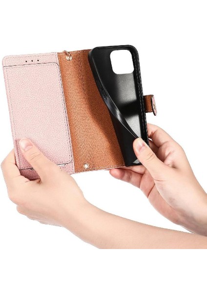 IPhone 11 Için Kılıf Pro Max Kordon Fermuar Cüzdan Aşk Deri Kılıf (Yurt Dışından)