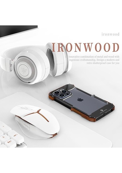 IPhone 15 Için Kılıf Artı, Damla Koruma Alüminyum Metal Ahşap Tampon Çerçeve (Yurt Dışından) fiyatları