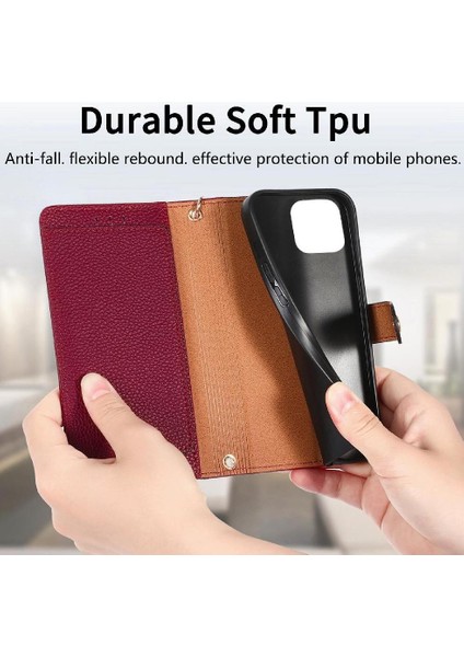 IPhone 11 Için Kılıf Pro Max Kordon Fermuar Cüzdan Aşk Deri Kılıf (Yurt Dışından)