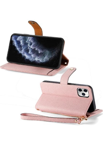 IPhone 11 Için Kılıf Pro Fermuar Kordon Aşk Cüzdan Deri Kılıf (Yurt Dışından)