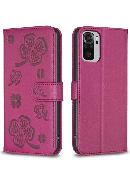 Xiaomi Redmi Not 10 Için Flip Case 4g Cüzdan Pu Deri Yonca Çiçek Kart (Yurt Dışından) indirimleri
