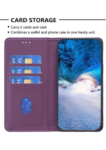 Xiaomi Redmi Not 10 Için Flip Case 4g Manyetik Cüzdan Pu Deri Yuvası (Yurt Dışından) modelleri