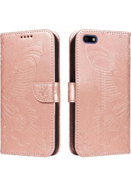 Huawei Y5 Başbakan 2018 Yüksek Kalite Deri Ayrılabilir El Için Flip Case (Yurt Dışından)