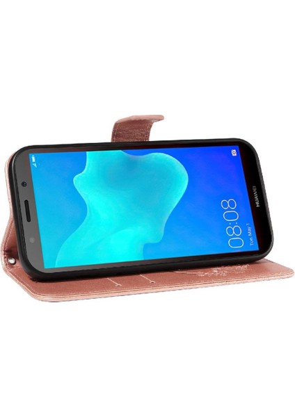 Huawei Y5 Başbakan 2018 Yüksek Kalite Deri Ayrılabilir El Için Flip Case (Yurt Dışından)