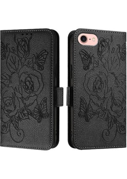 Kredi Kartı Yuvası Manyetik Cüzdan Pu Deri ile IPhone Se 4 2024 Için Kılıf (Yurt Dışından)