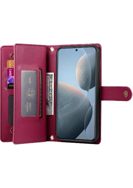 Xiaomi Poco X6 Pro Bilek Kayışı Çok Fonksiyonlu Kart Yuvaları Için Flip Case (Yurt Dışından) indirimleri