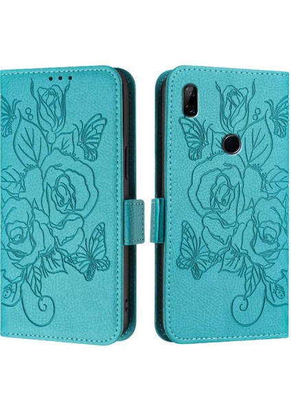Kredi Kartı Yuvası Pu ile Huawei Y9 Başbakan 2019 Manyetik Cüzdan Için Kılıf (Yurt Dışından)