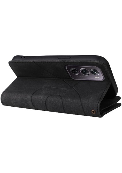Oppo Oppo 12 Pro 5g Dokuz Kart Yuvaları Iki Renkli Dikiş Kickstand Için Kılıf (Yurt Dışından) fırsatları