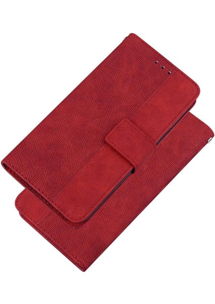 IPhone 16 Için Flip Case Pro Max Kickstand Özelliği Flip Folio Geometrik Pu (Yurt Dışından)